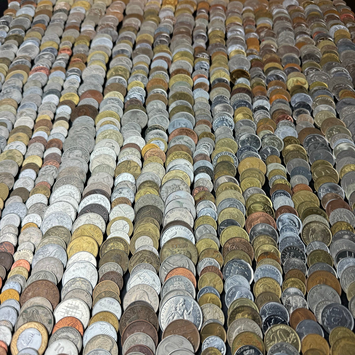 50-1500 Different World Coins – Mixed in One Bag (No Repeats)