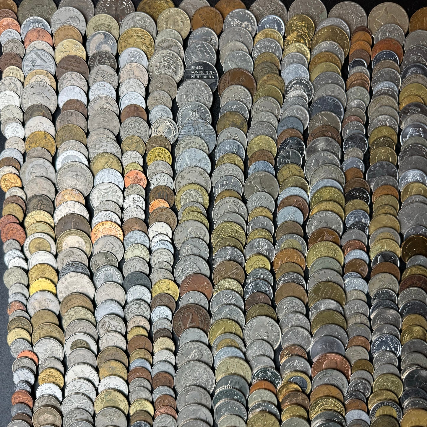 50-1500 Different World Coins – Mixed in One Bag (No Repeats)