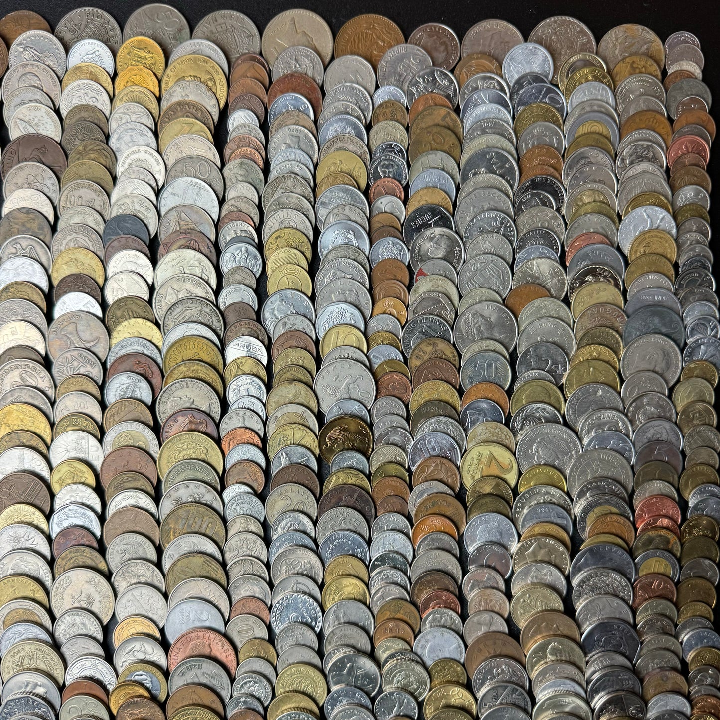 50-1500 Different World Coins – Mixed in One Bag (No Repeats)