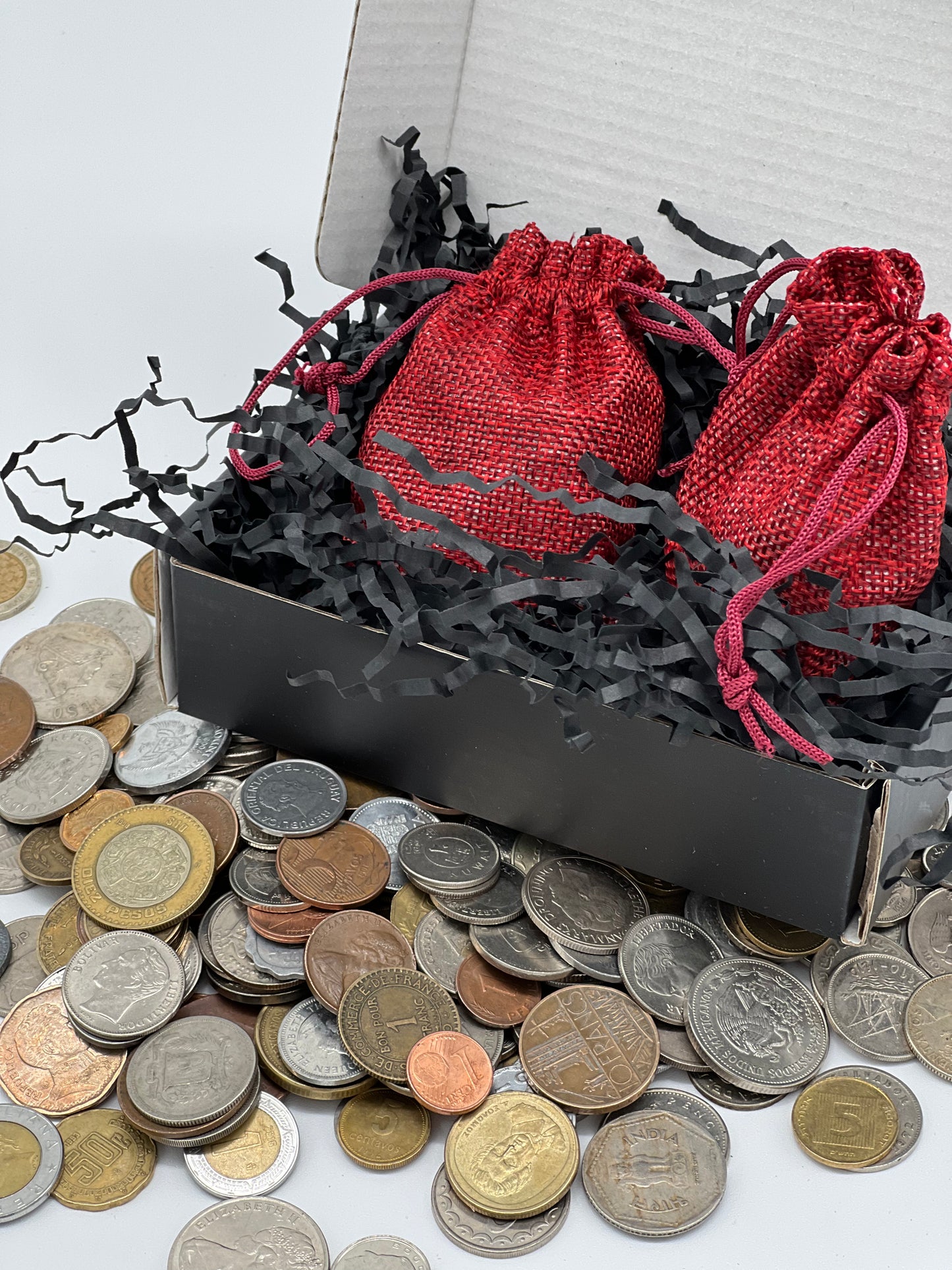 50-1500 Different World Coins – Mixed in One Bag (No Repeats)