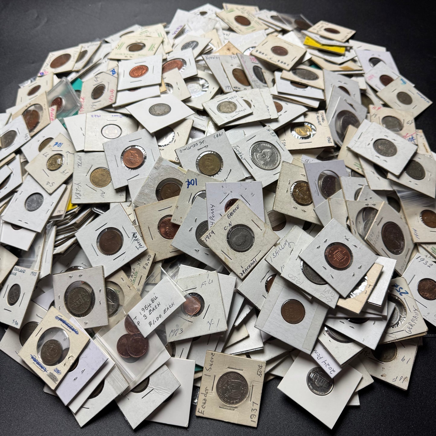 Bulk Lot of Carded Coins