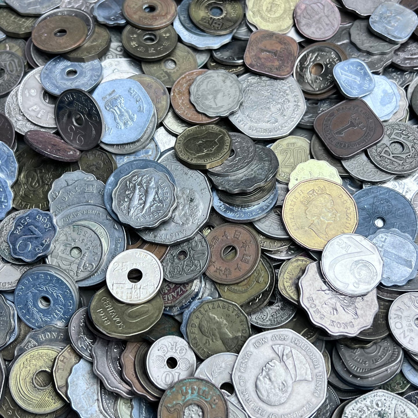 Bulk Lot of Unusual Shaped Coins