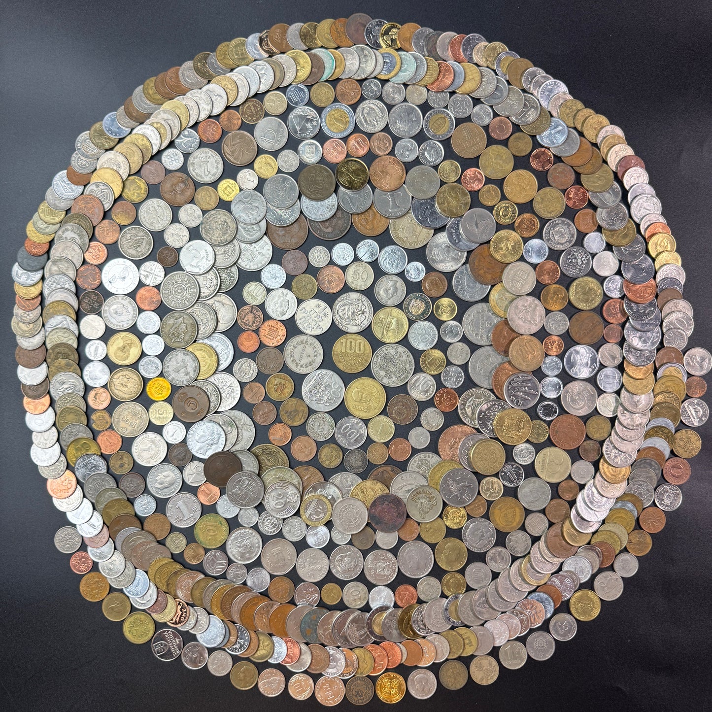50-1500 Different World Coins – Mixed in One Bag (No Repeats)