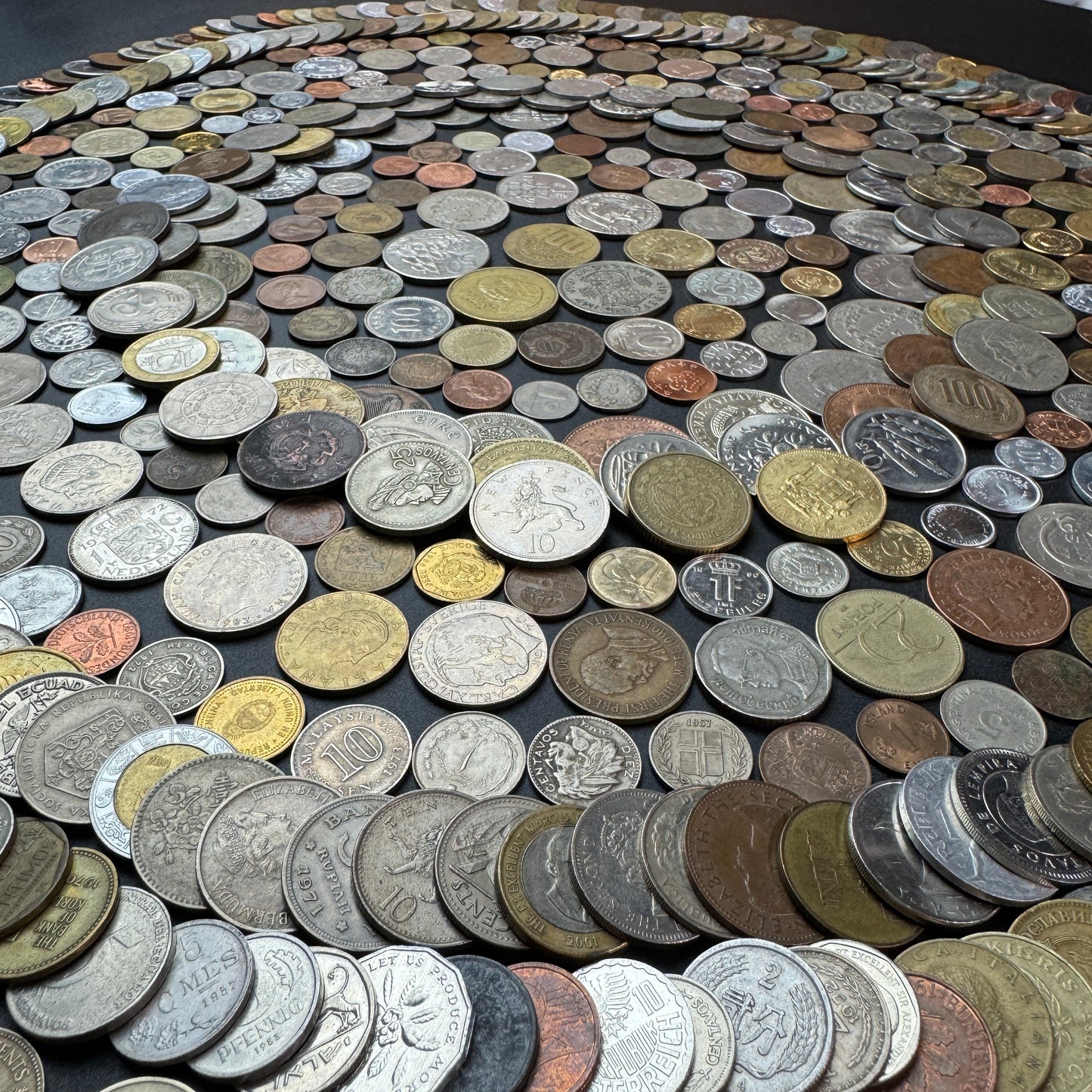 50-1500 Different World Coins – Mixed in One Bag (No Repeats)