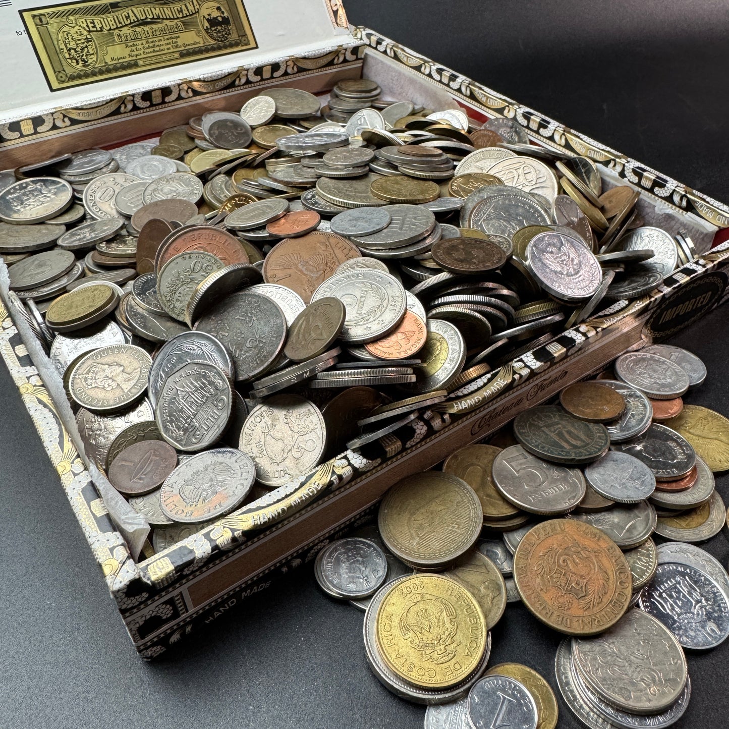 50-1500 Different World Coins – Mixed in One Bag (No Repeats)