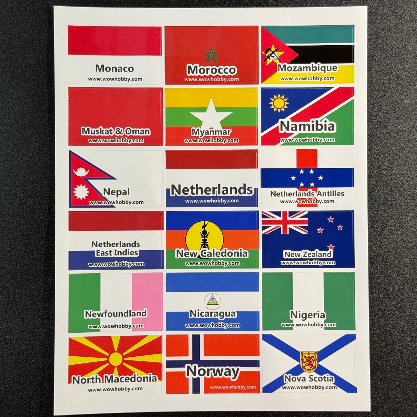 250 Mini Country Flags for Binders