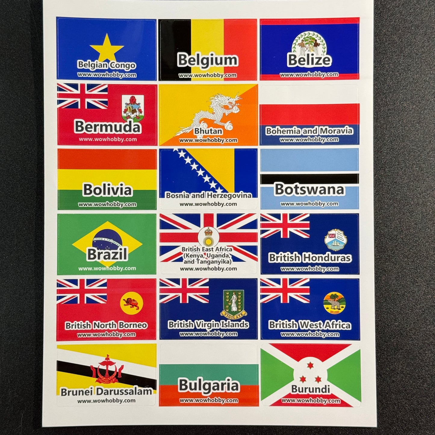 250 Mini Country Flags for Binders