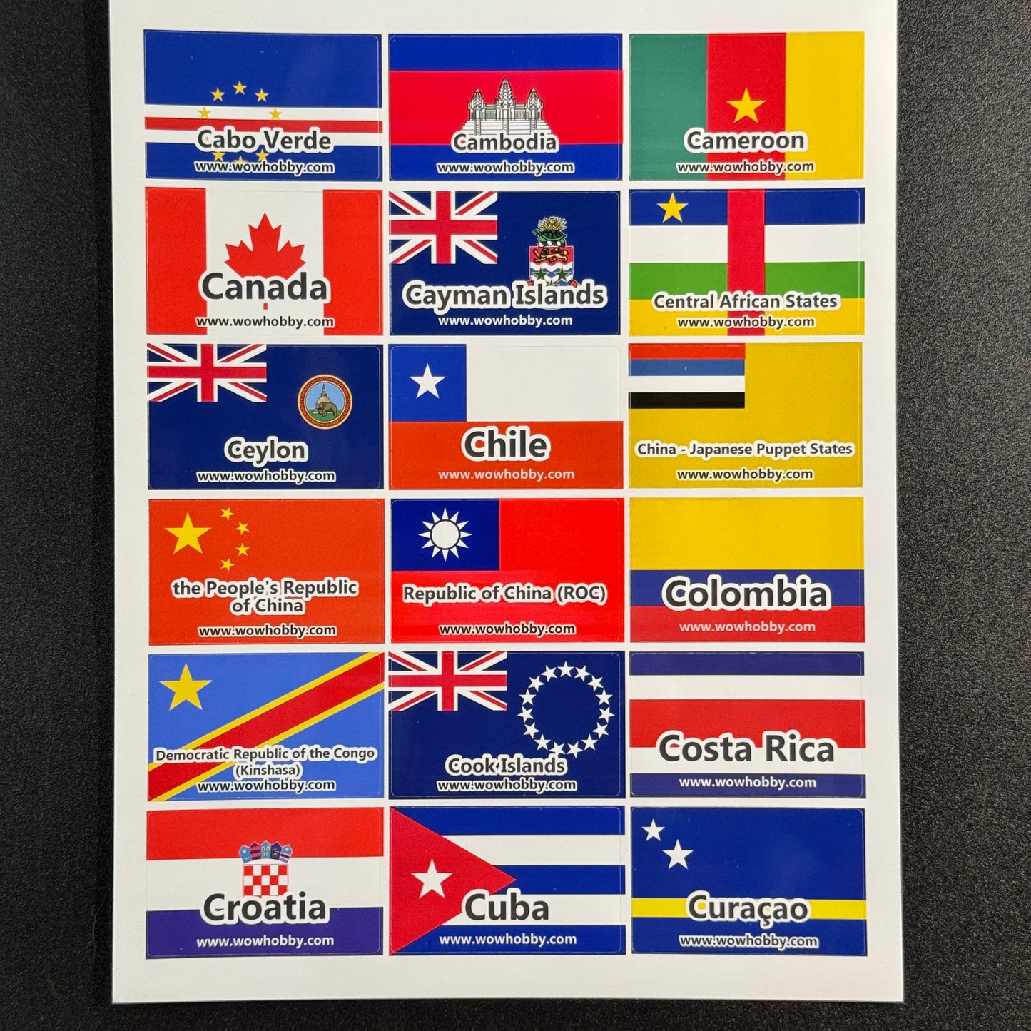 250 Mini Country Flags for Binders