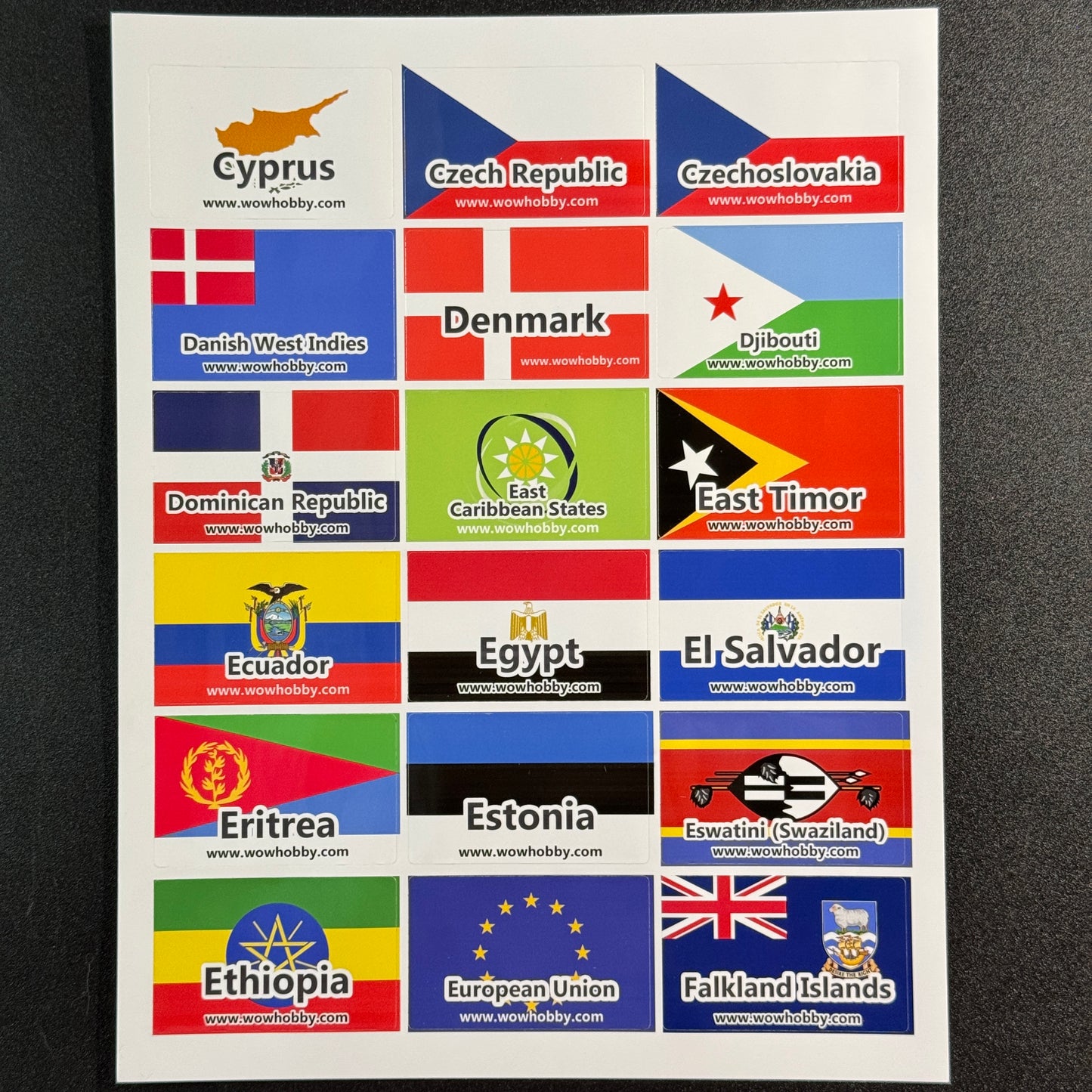 250 Mini Country Flags for Binders