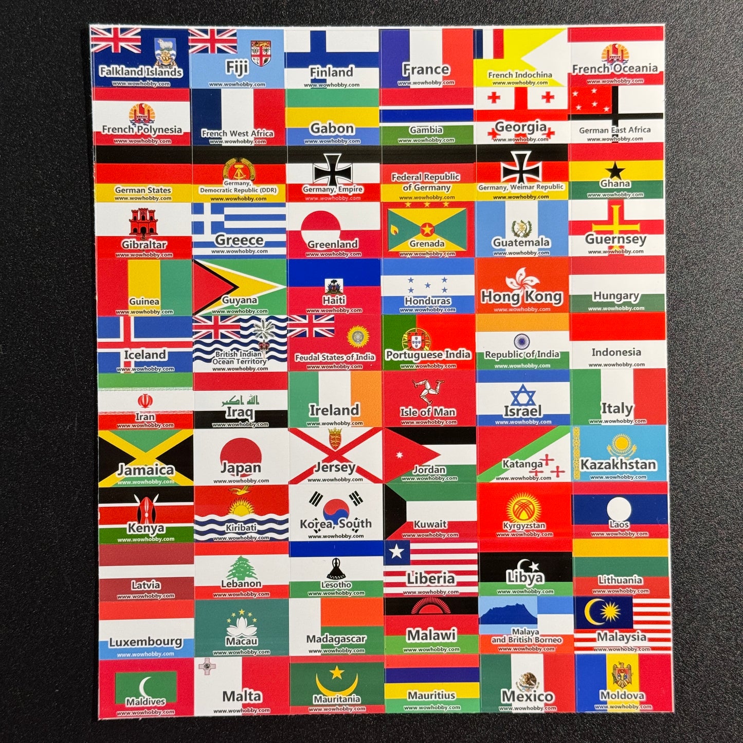250 Mini Country Flags for Binders