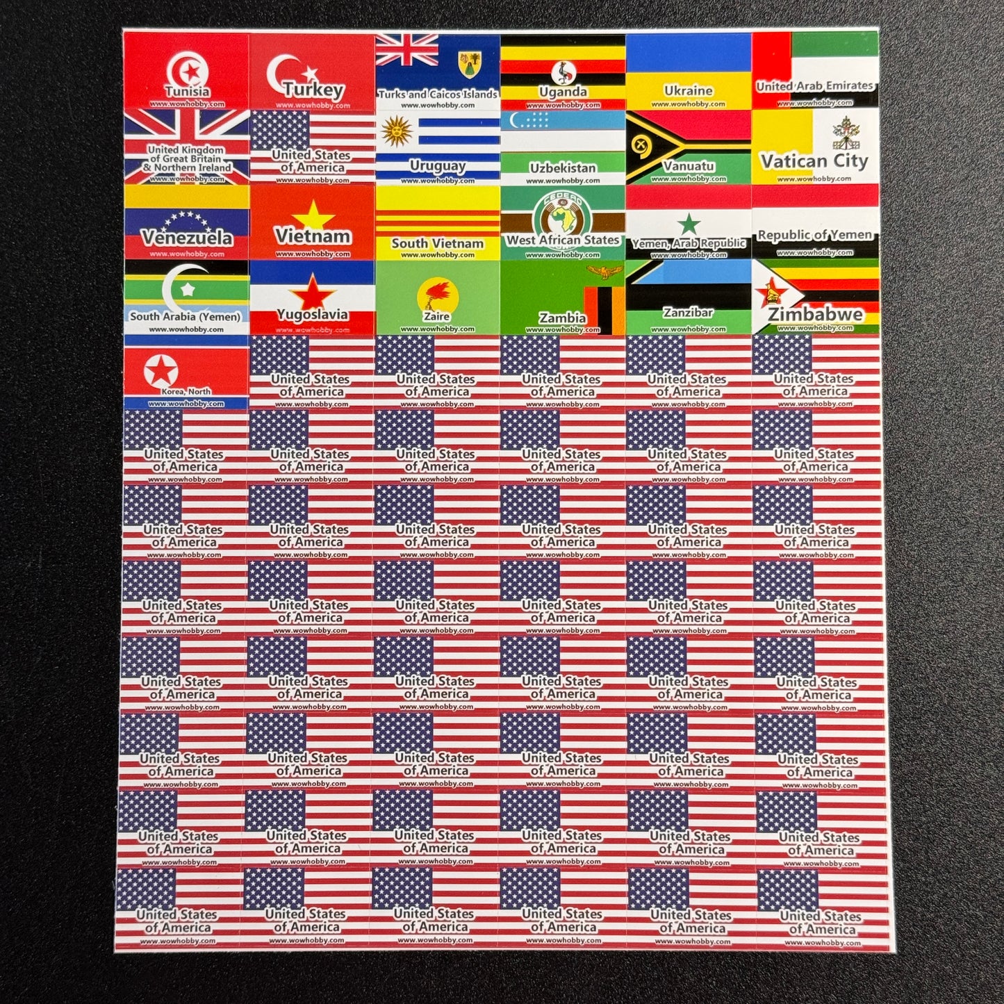 250 Mini Country Flags for Binders