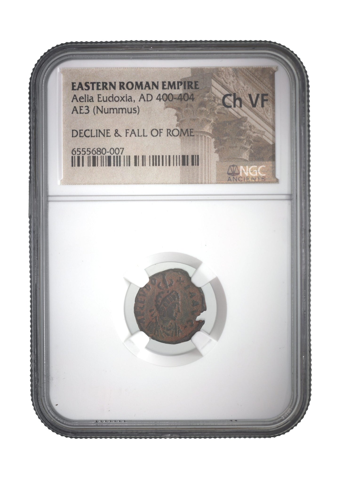 Aelia Eudoxia Roman Bronze Coin (AD 401-404) NGC