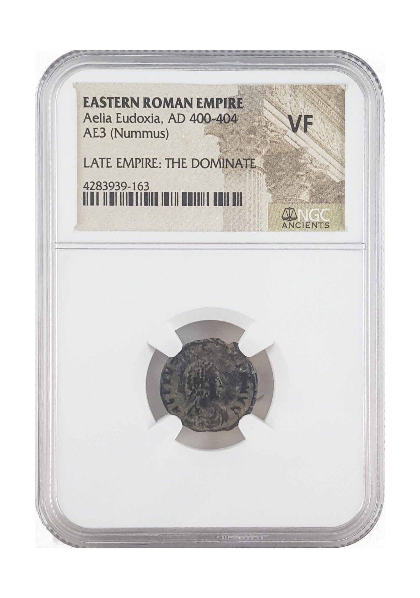 Aelia Eudoxia Roman Bronze Coin (AD 401-404) NGC
