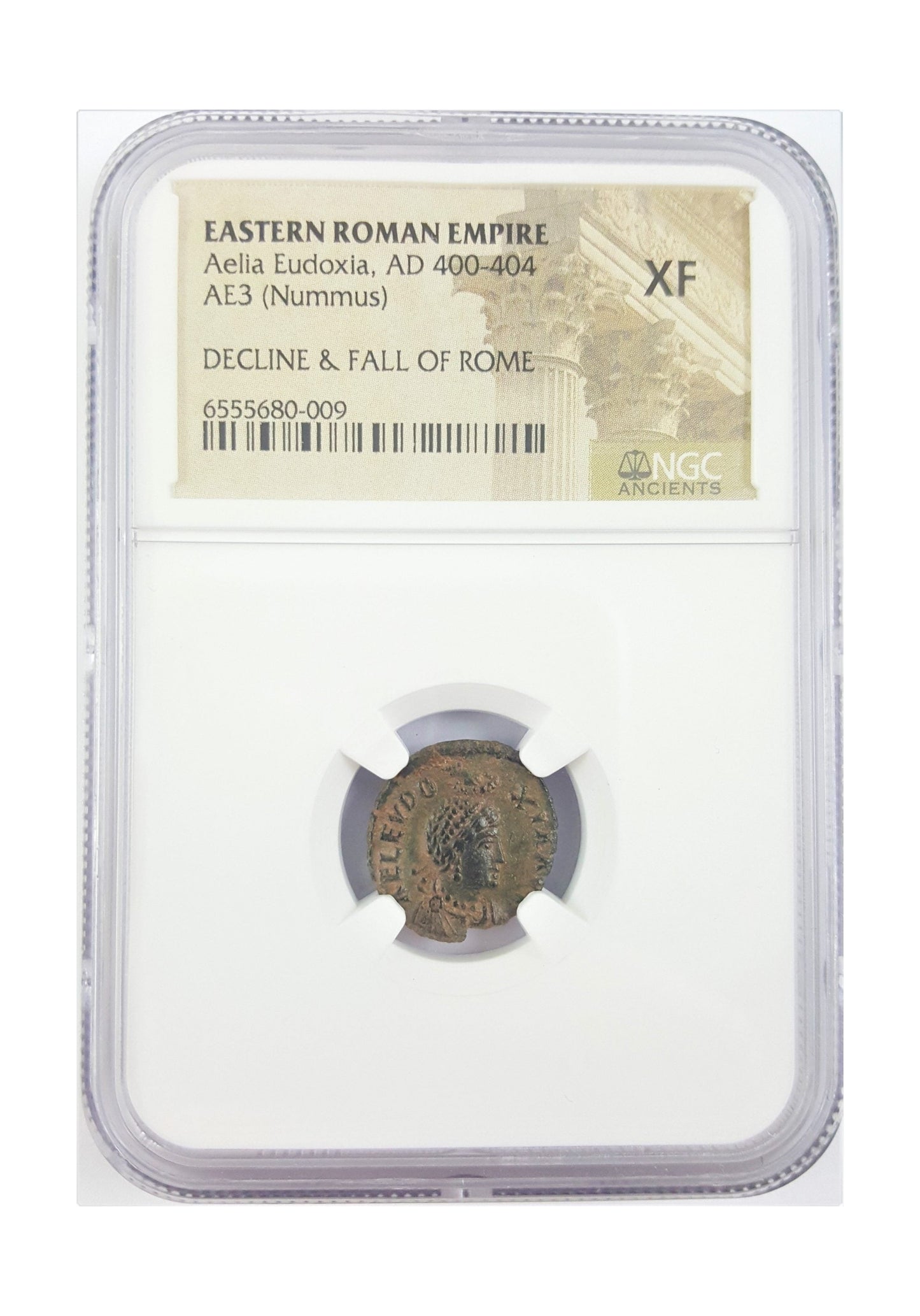 Aelia Eudoxia Roman Bronze Coin (AD 401-404) NGC