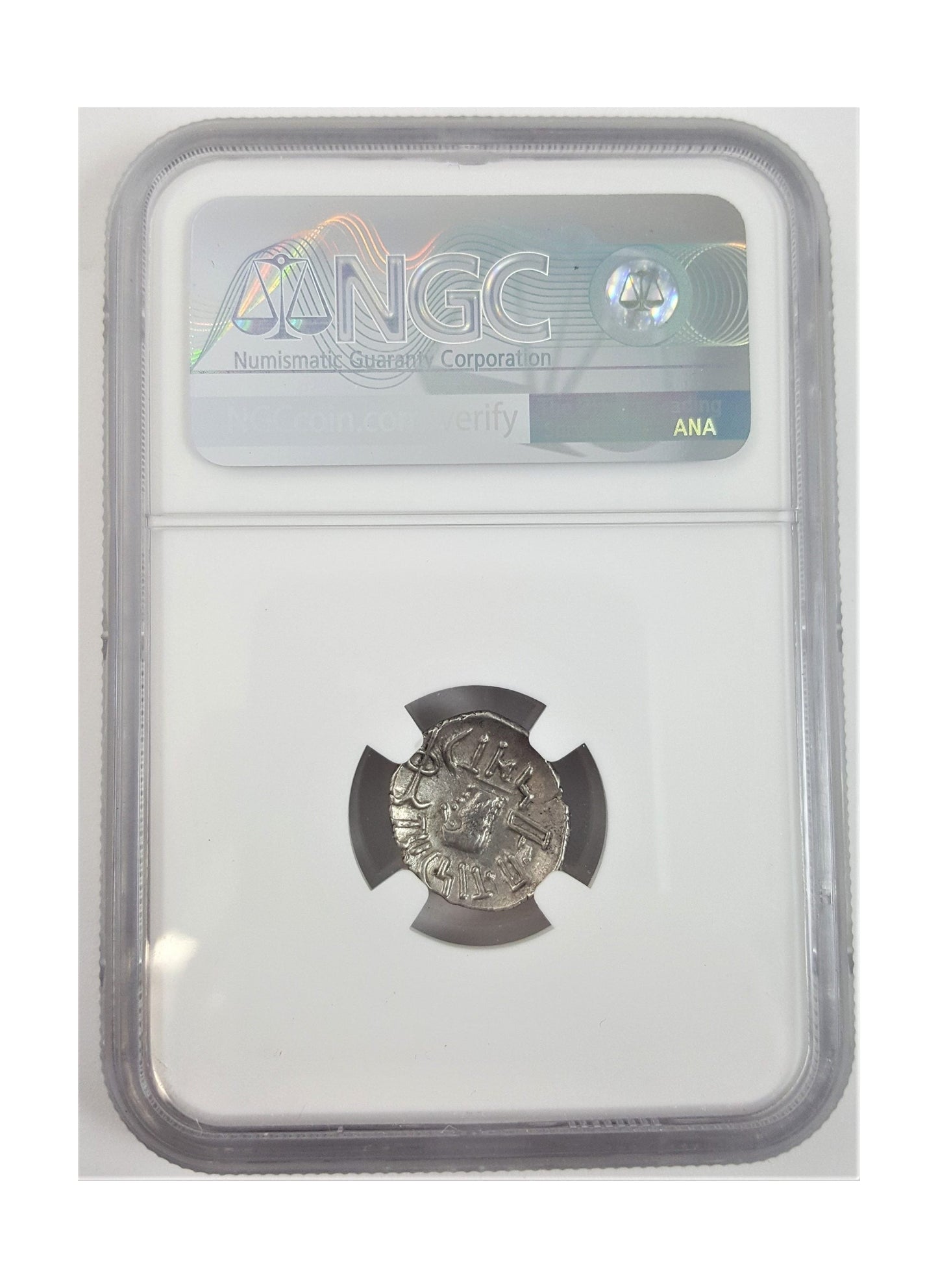 Himyarite Kingdom Arabia Felix Silver Drachm 1st Century (NGC Slab)