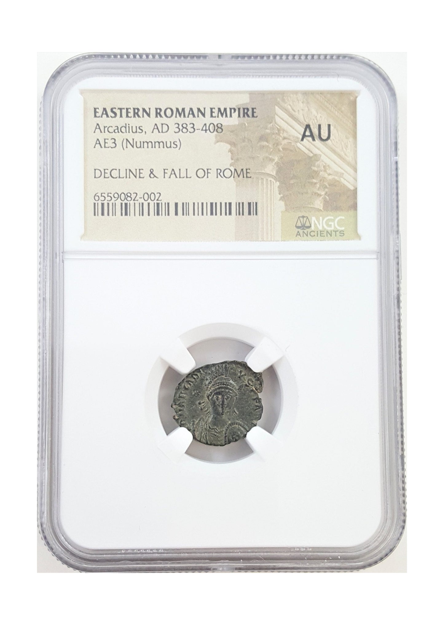 Arcadius Roman AE3 (AD 383-408) NGC