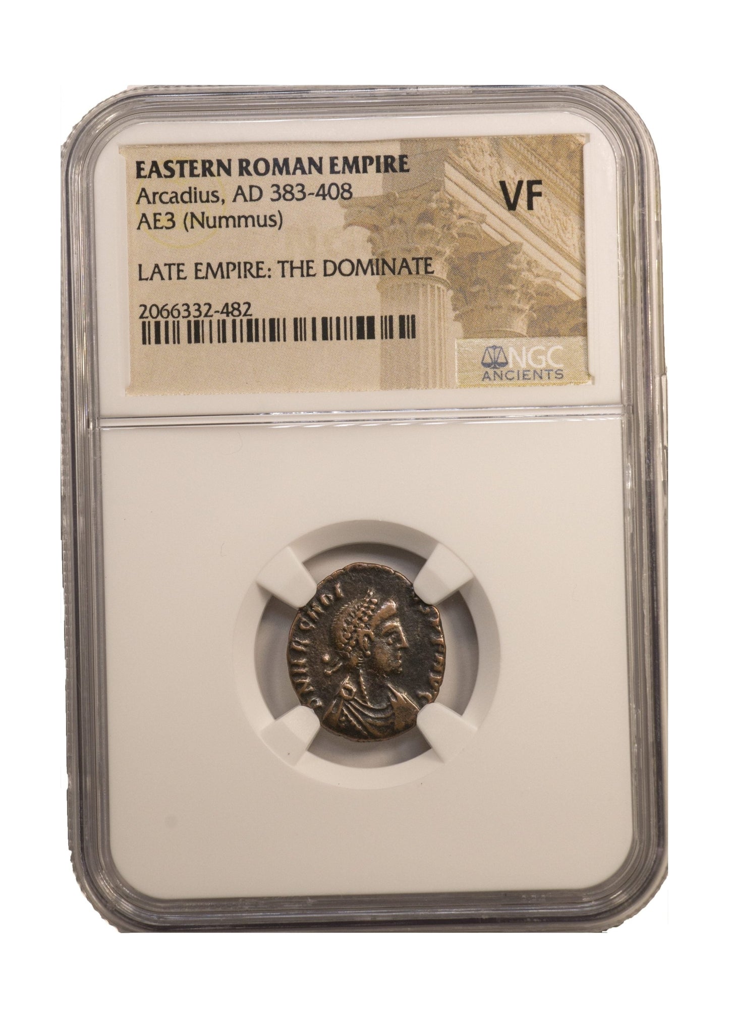 Arcadius Roman AE3 (AD 383-408) NGC