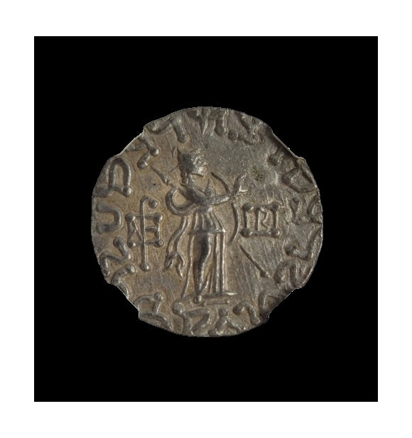 Azes II Silver Tetradrachm – Journey of the Magi Era (c. 35 BC – AD 5) – NGC Certified