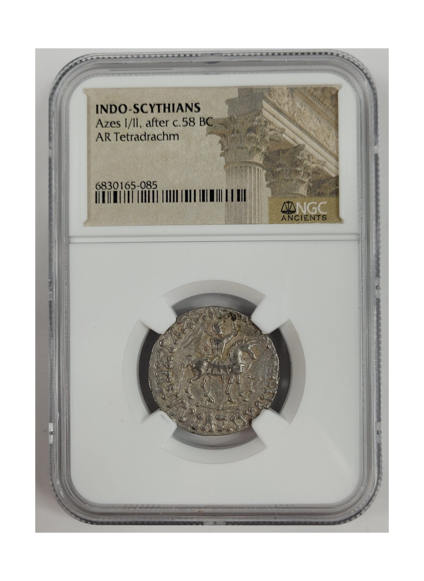Azes II Silver Tetradrachm – Journey of the Magi Era (c. 35 BC – AD 5) – NGC Certified
