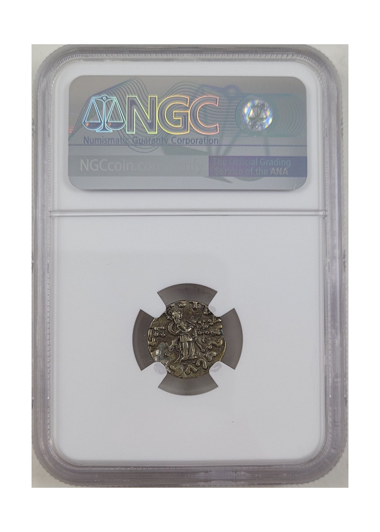 Azes II Silver Drachm – Journey of the Magi Era (c. 35 BC – AD 5) – NGC Certified