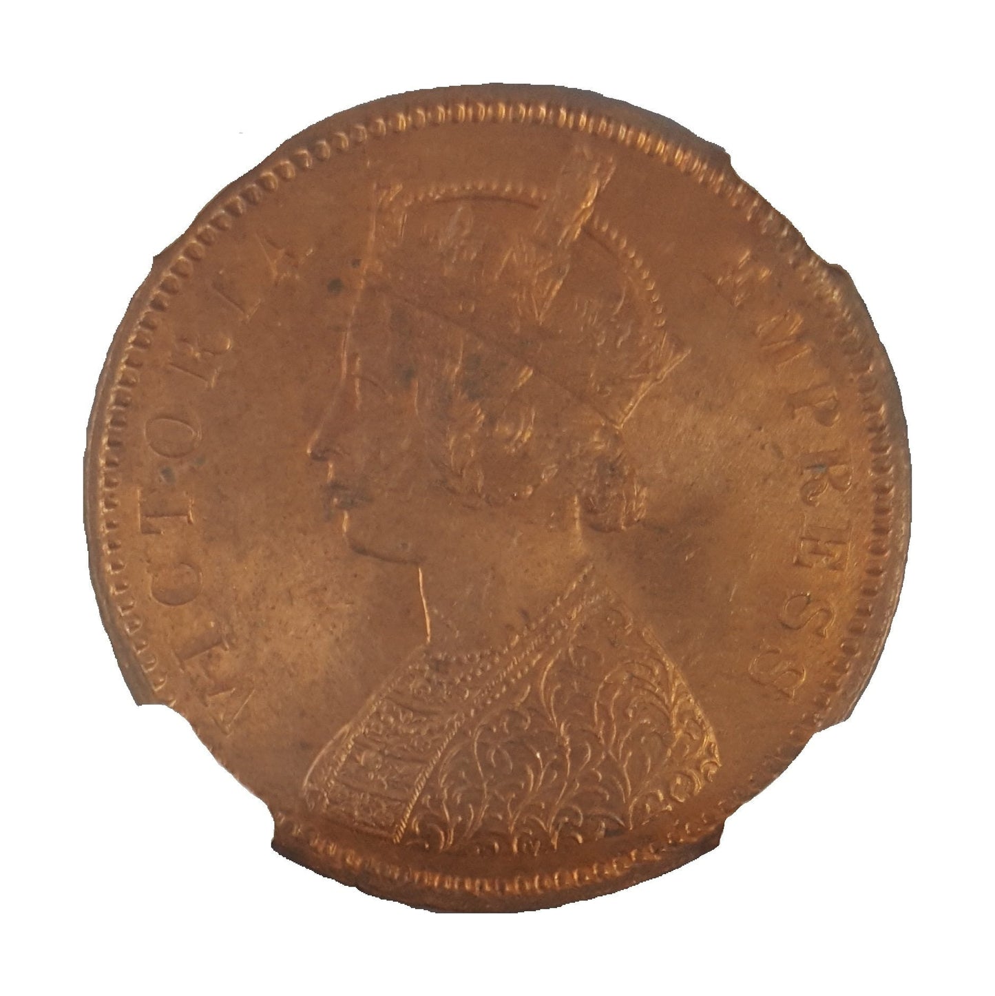 British India 1/4 Anna (1880–1889) – Queen Victoria – Copper Coin