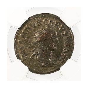 Roman Silvered Antoninianus Of Carus (AD 282–283) NGC