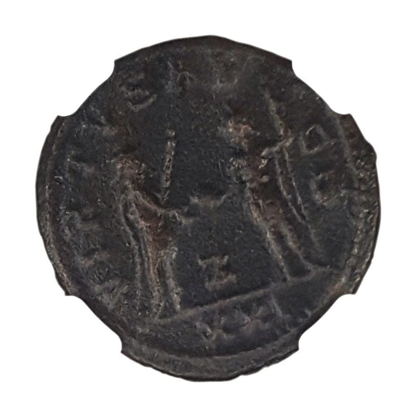 Roman Silvered Antoninianus Of Carus (AD 282–283) NGC