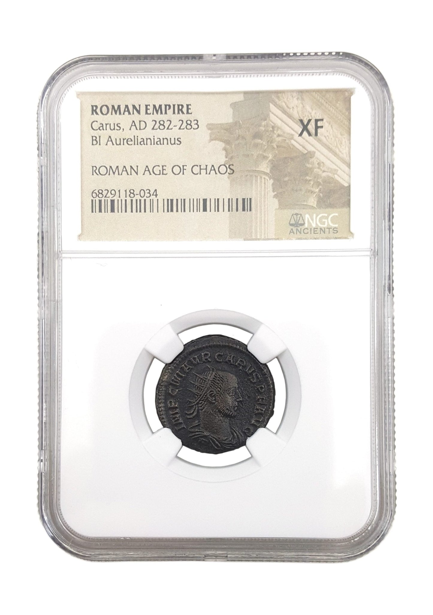 Roman Silvered Antoninianus Of Carus (AD 282–283) NGC
