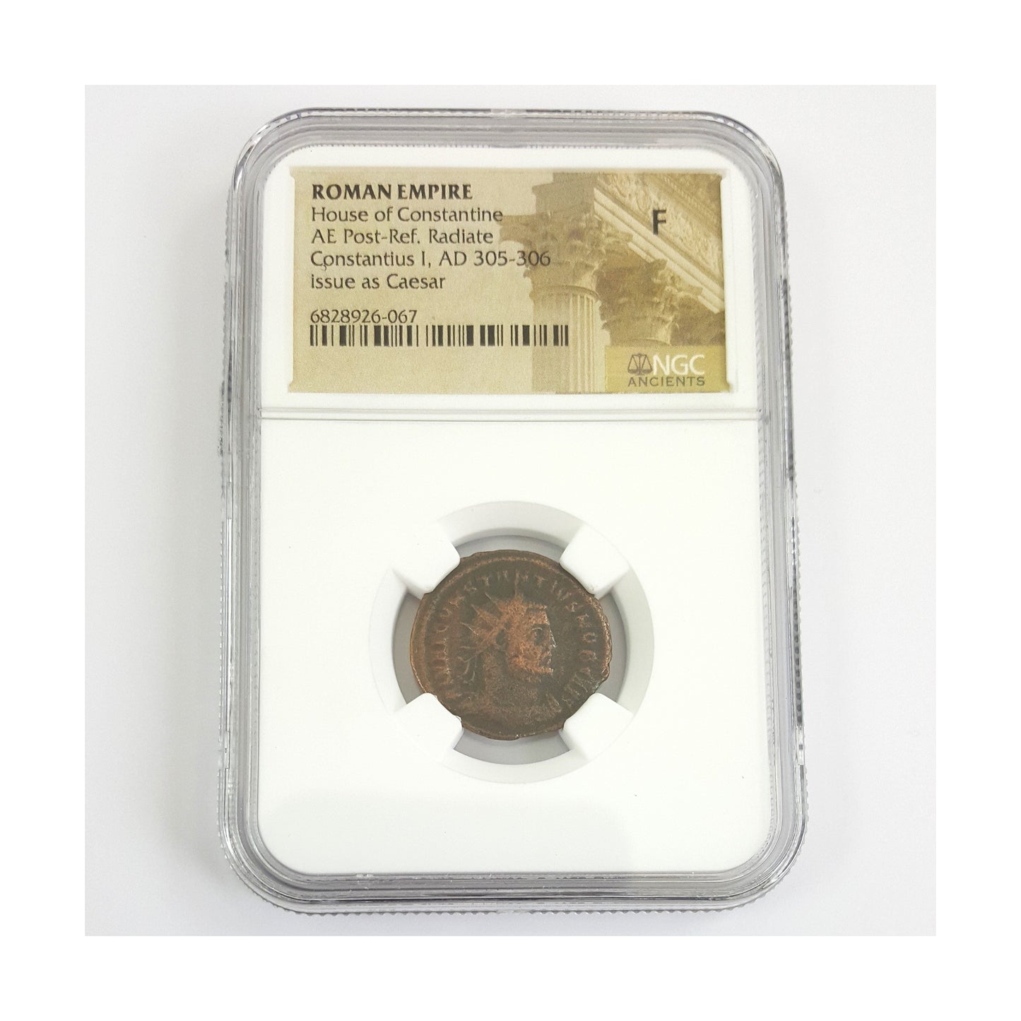 Roman Bronze AE3 Of Constantius I Chlorus (AD 293–306) NGC