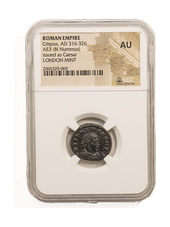 Crispus Roman AE3 (AD 304-326) NGC – London Mint