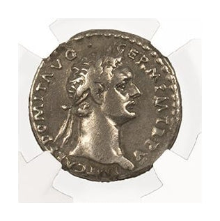 Domitian Roman AR Denarius (NGC Certified Slab)