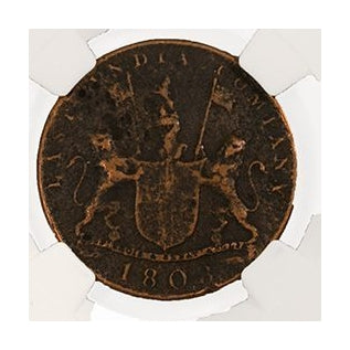 Admiral Gardner Shipwreck Treasure 10 Cash (1808) NGC