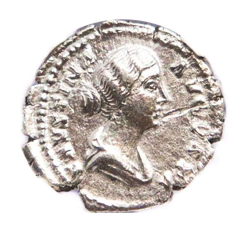 Faustina Jr. Roman Silver Antoninianus (NGC Certified Slab)