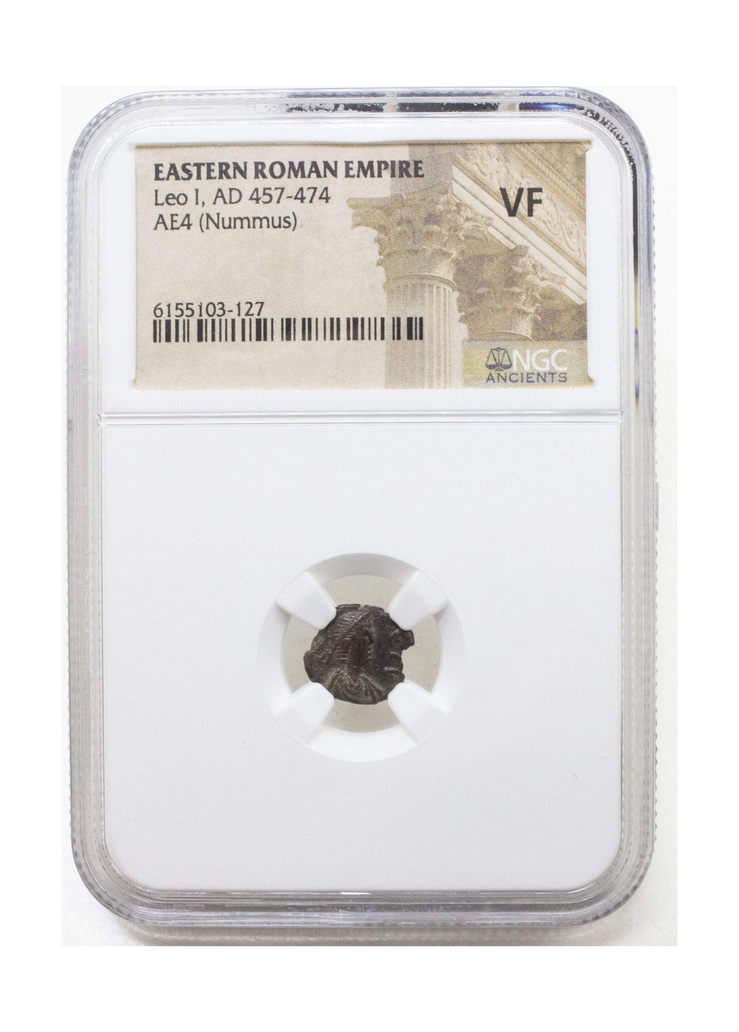 Roman Bronze AE4 Of Leo I (AD 457–474) NGC