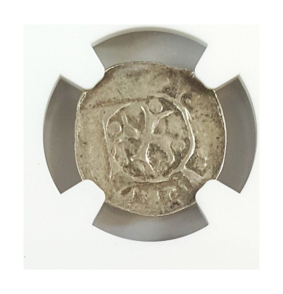 Austria “Right Hand of God” Heller (c. 1300) NGC