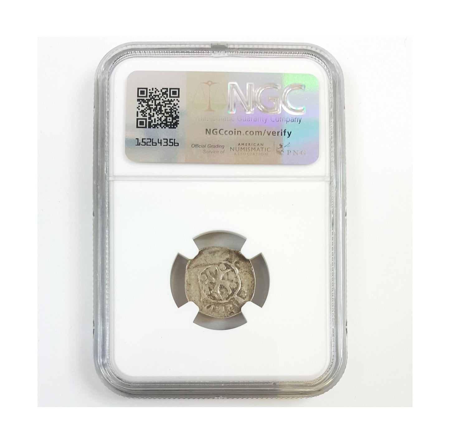 Austria “Right Hand of God” Heller (c. 1300) NGC