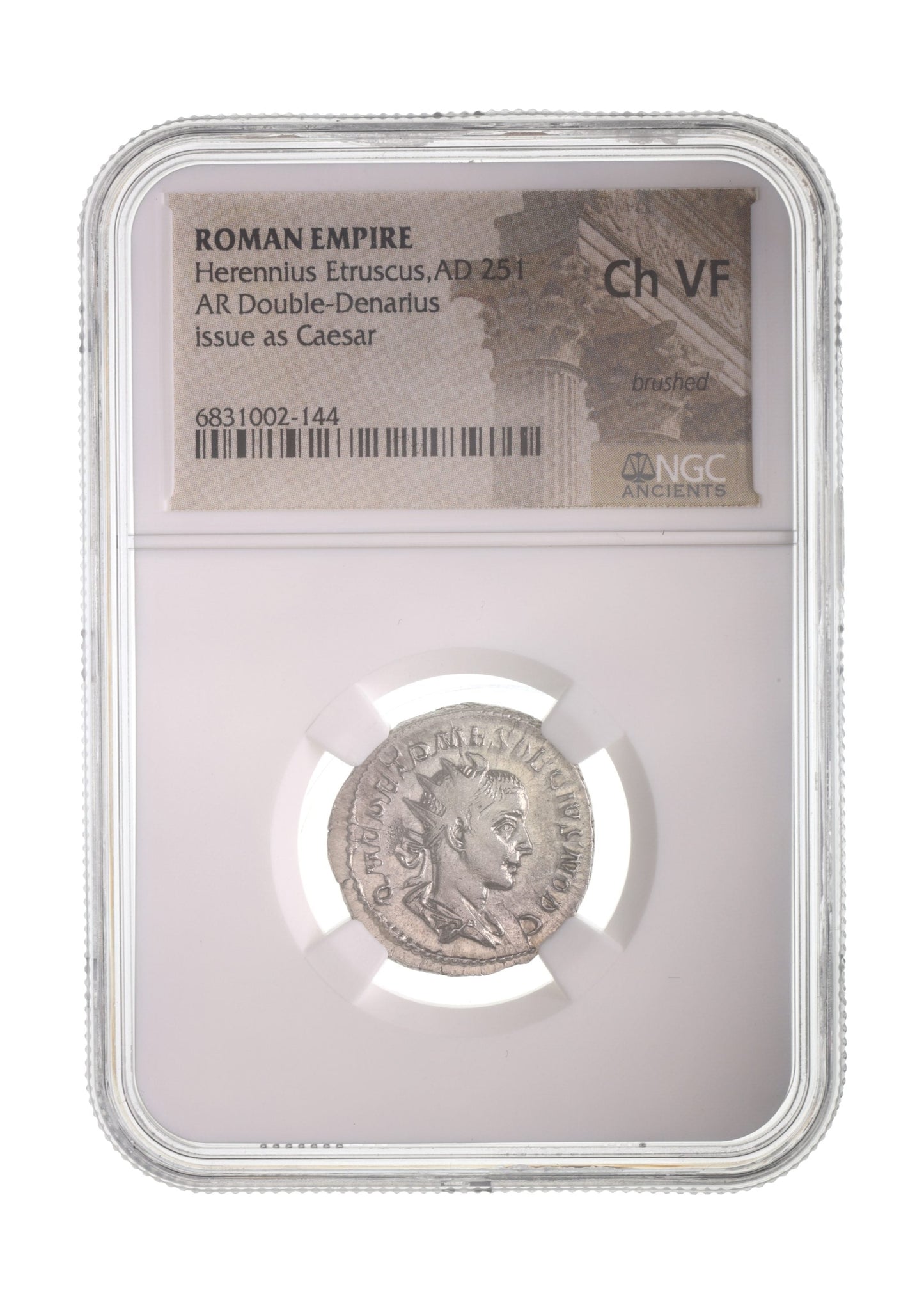 Roman Silver Antoninianus Of Herennius Etruscus (AD 251) NGC