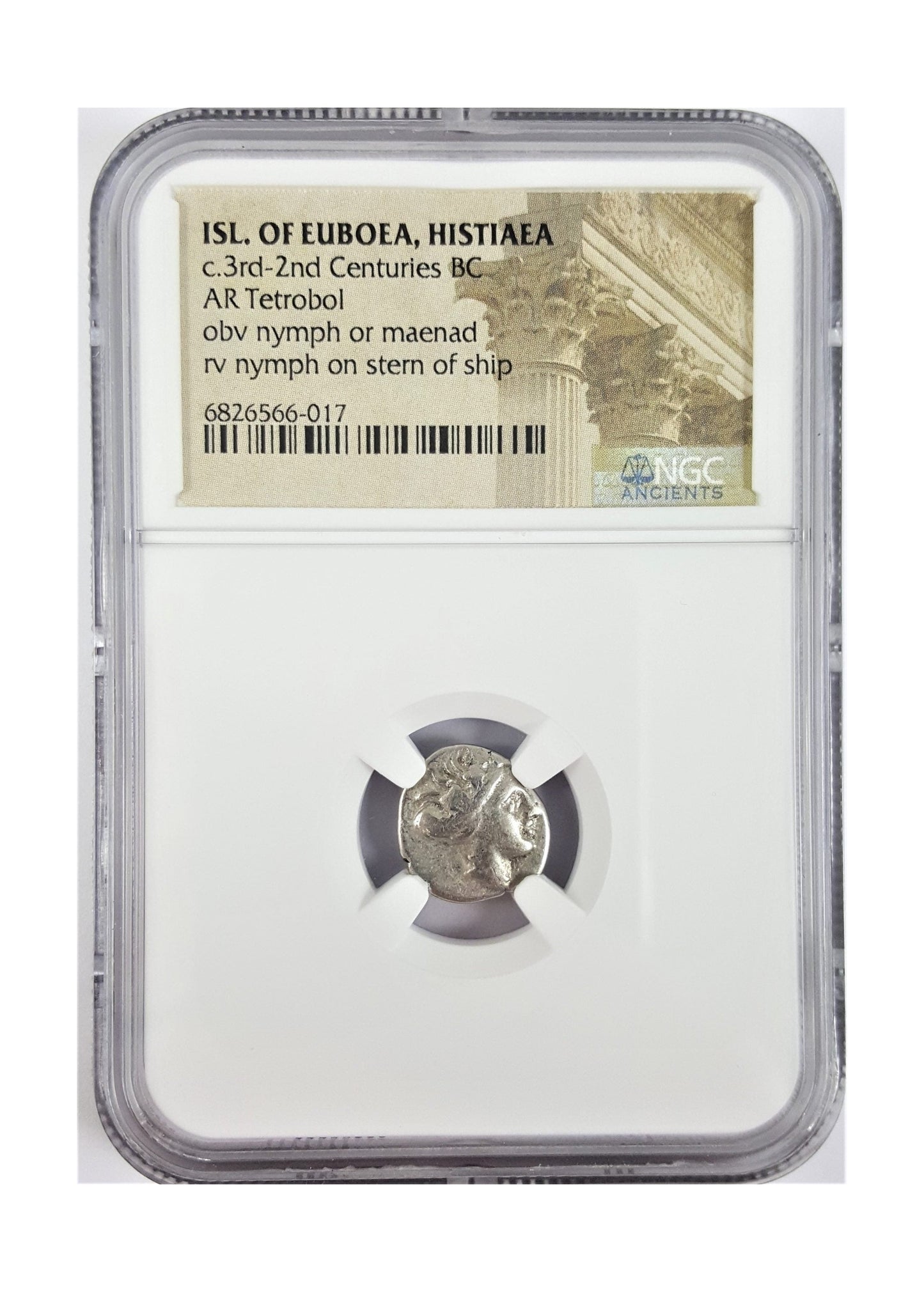 Histiaea Silver Tetrobol – Ancient Greece – NGC Certified