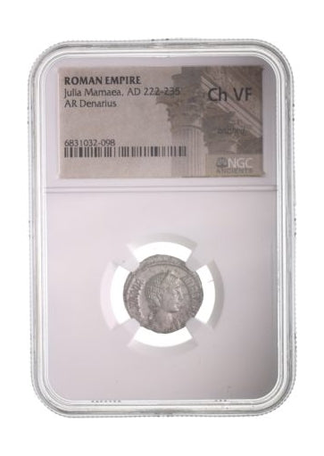 Roman Silver Denarius Of Julia Mamaea (Died AD 235) NGC