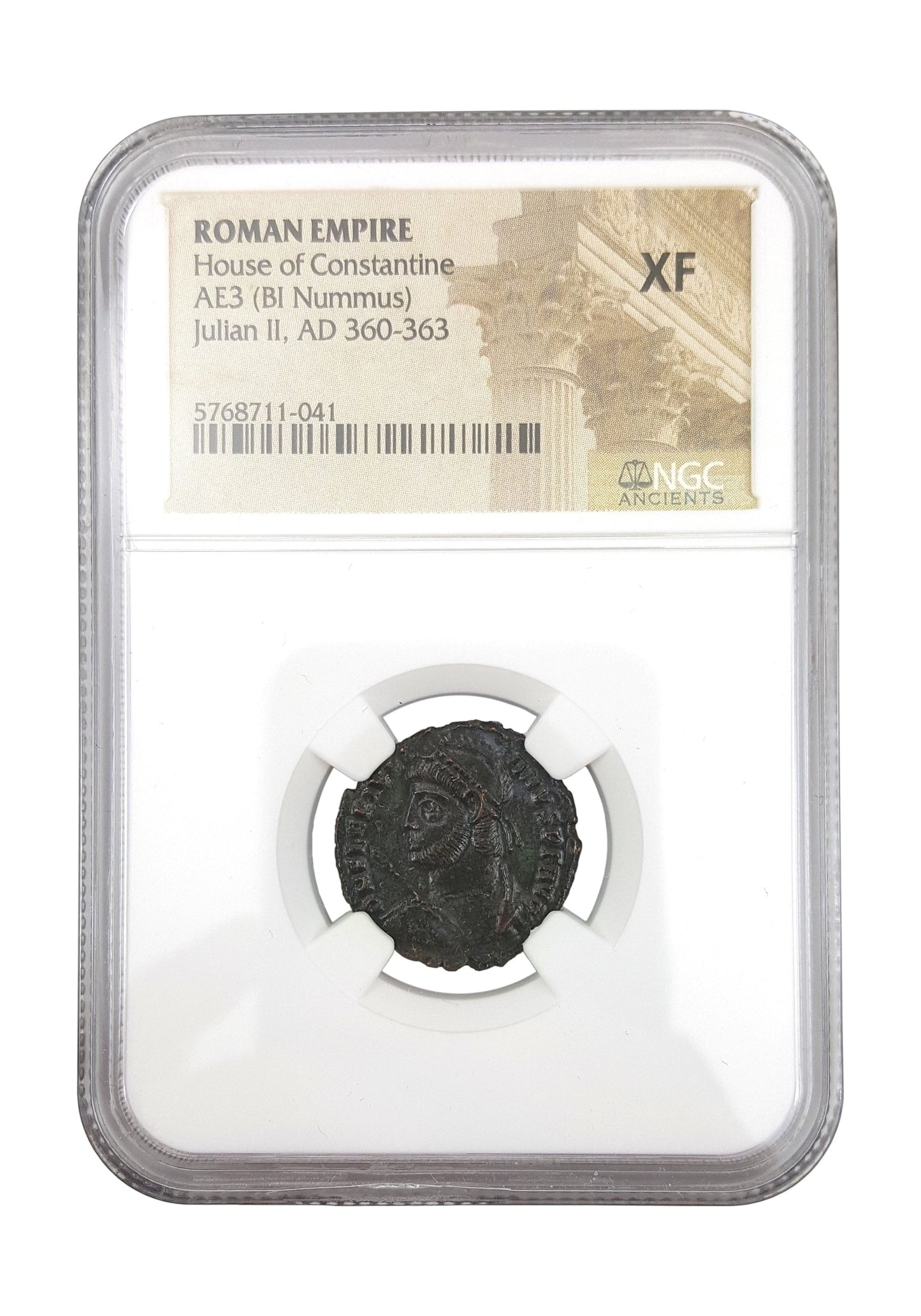 Julian II "The Apostate" Roman AE (As Augustus) (AD 361-363) NGC