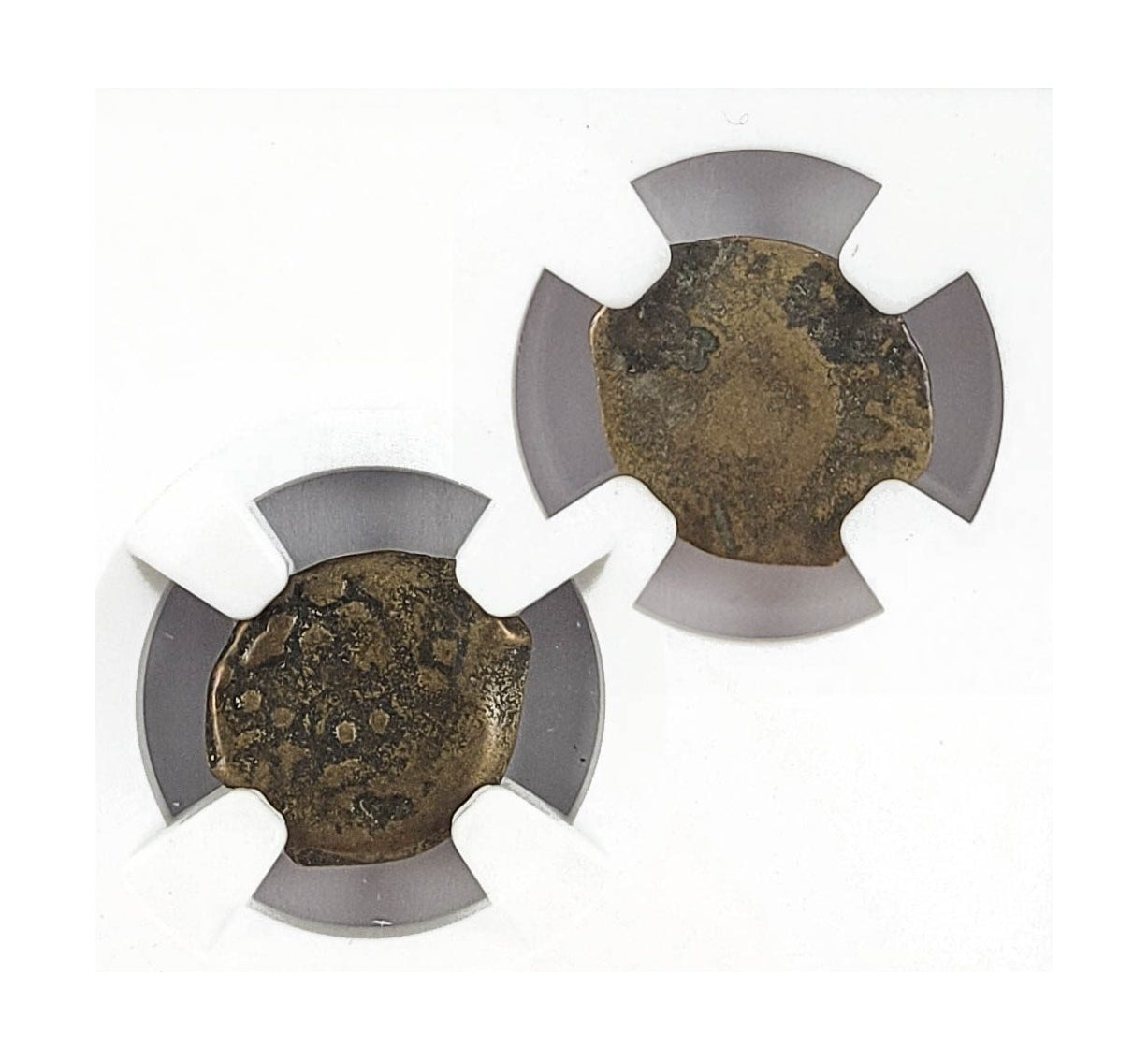 Widow's Mite Judaea AE Prutah of Alexander Jannaeus (103-76 BC) NGC