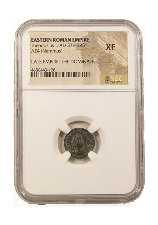 Theodosius I Roman AE4 (AD 379-395) NGC