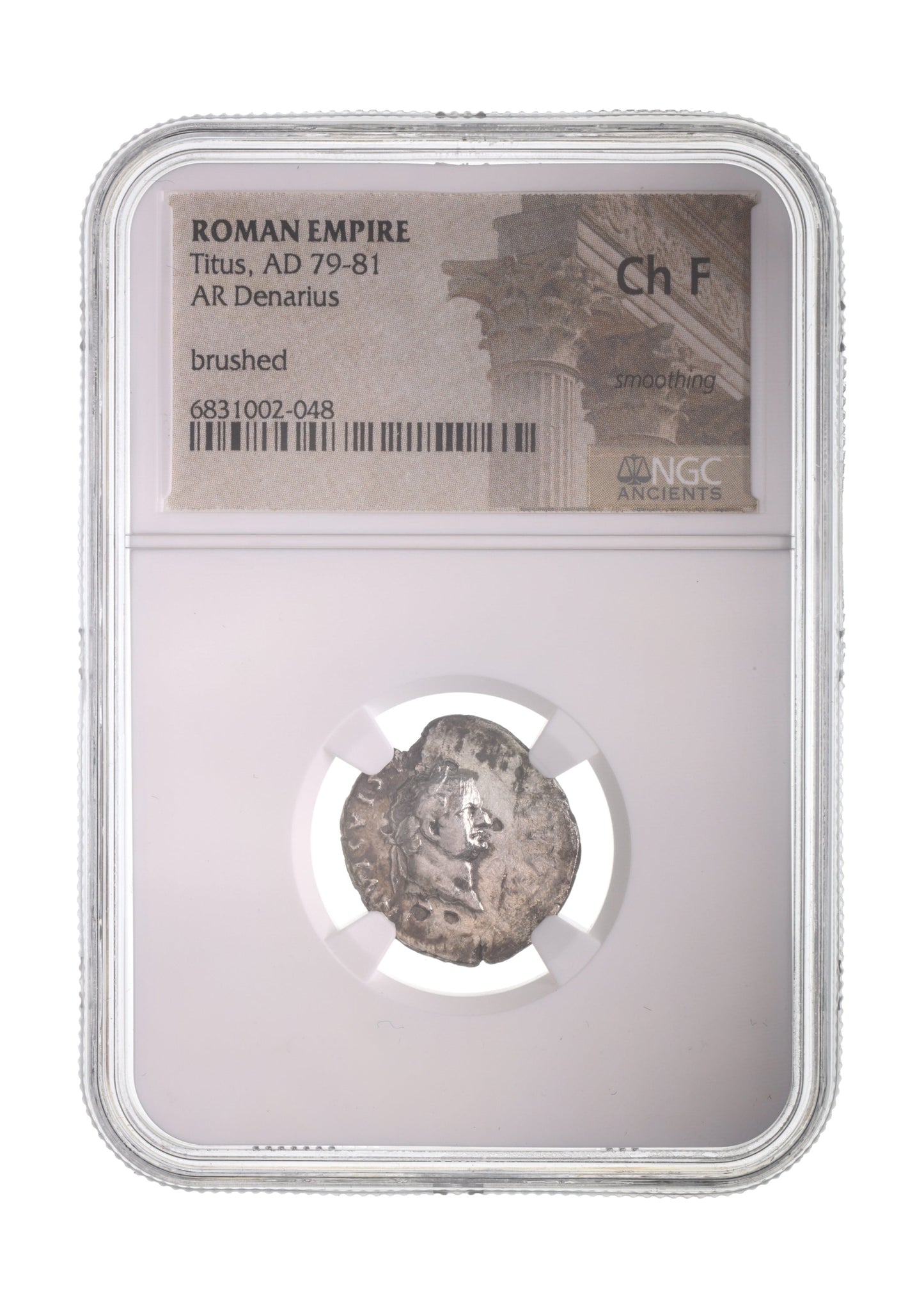 Titus Roman Silver Denarius (AD 79–81) – NGC Certified
