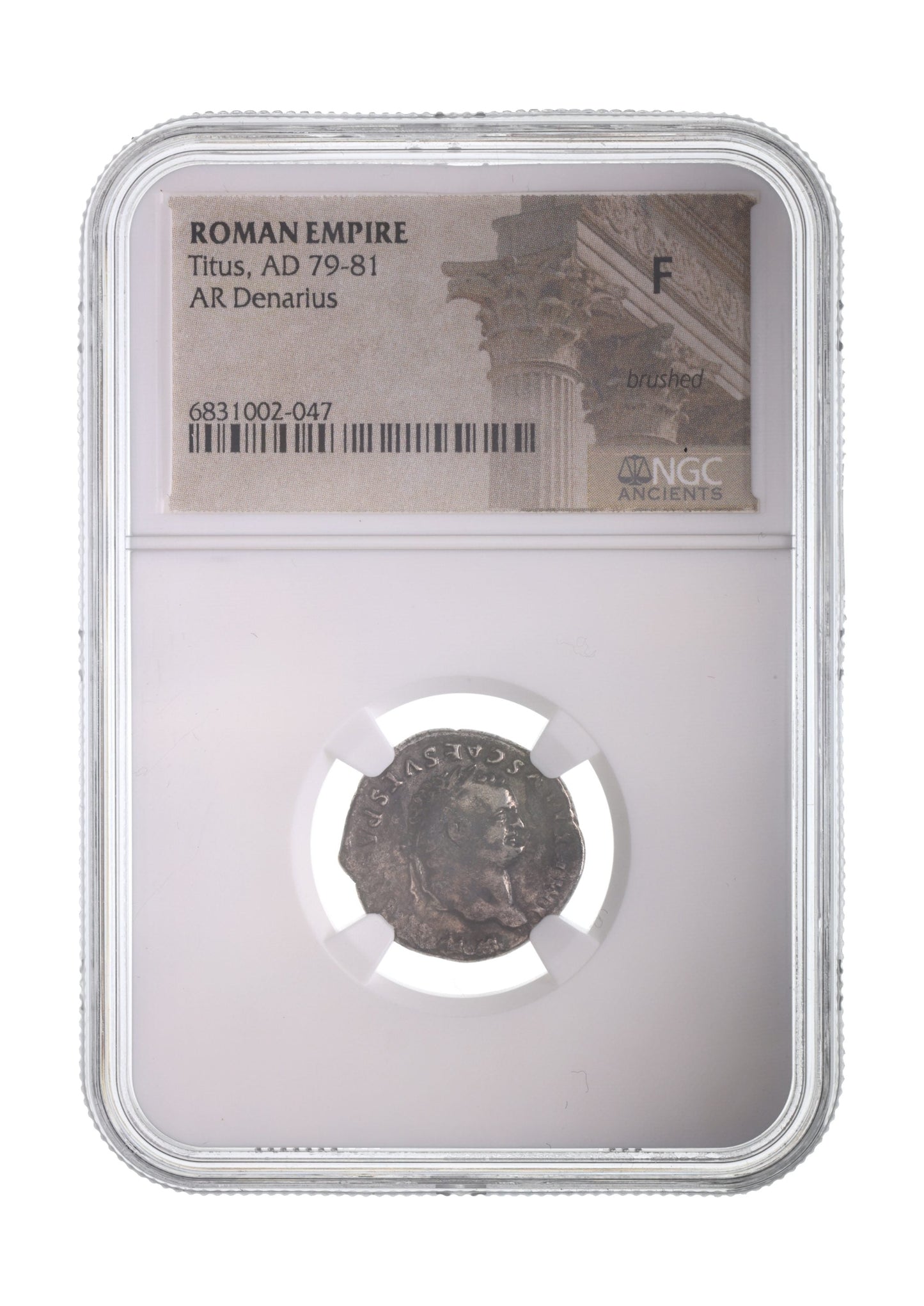 Titus Roman Silver Denarius (AD 79–81) – NGC Certified