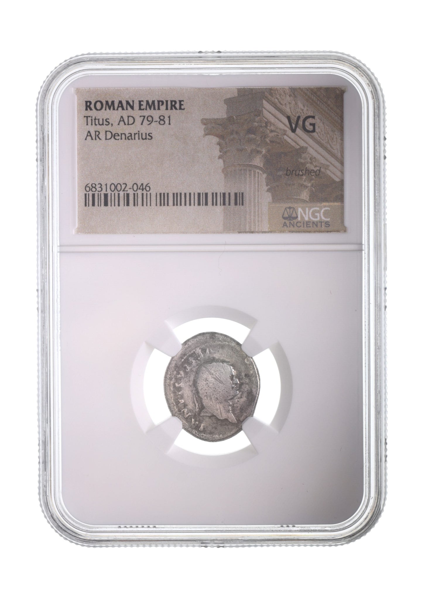Titus Roman Silver Denarius (AD 79–81) – NGC Certified