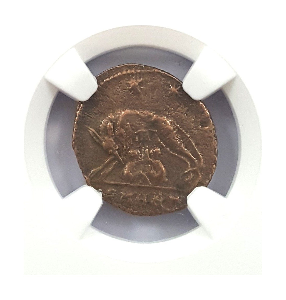 Urbs Roma Roman AE Commemorative (AD 330-346) NGC