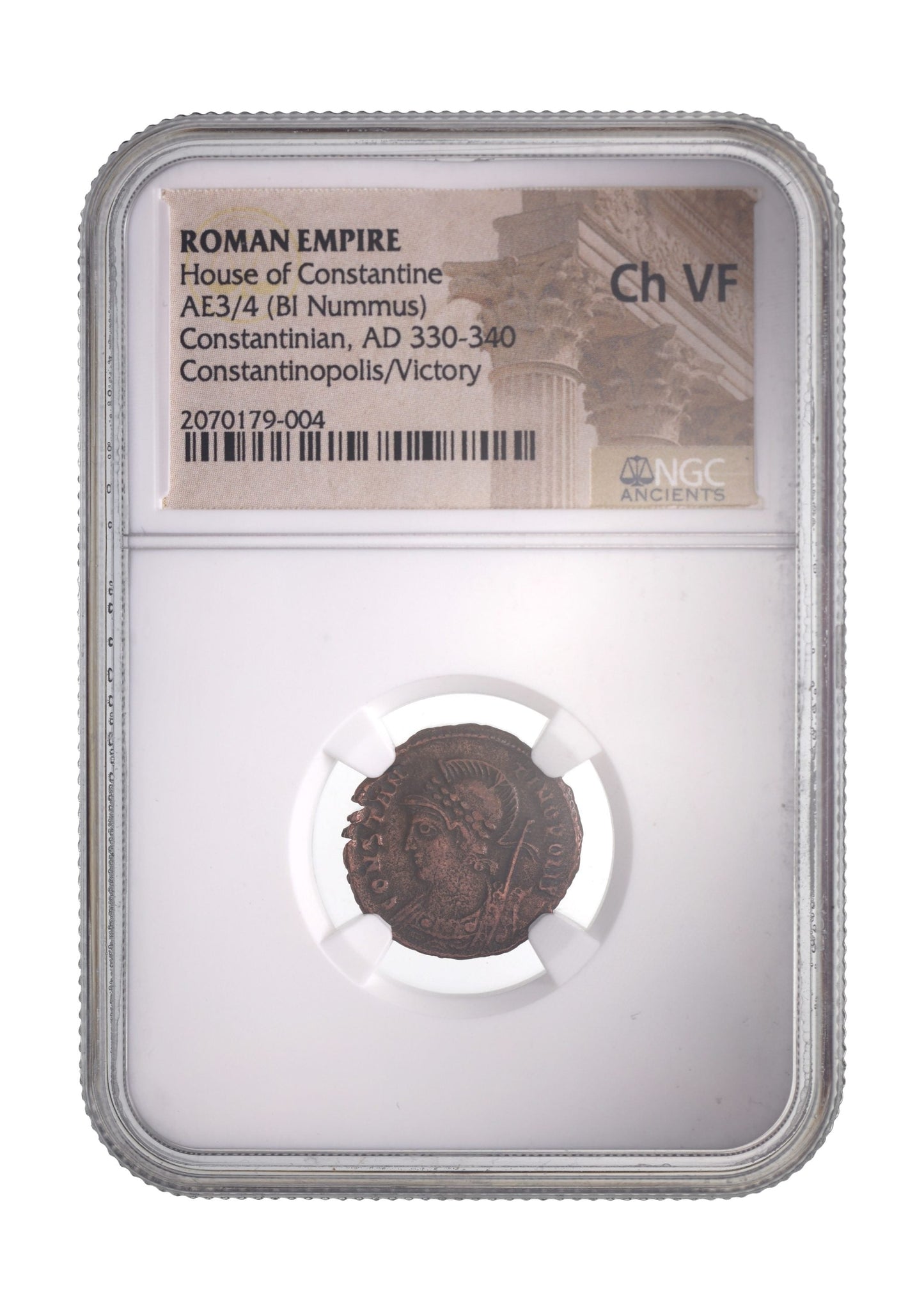 Constantinopolis Roman AE Commemorative (AD 330-340) NGC