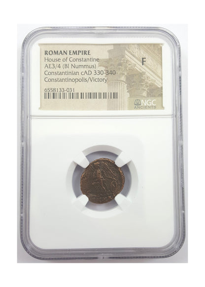 Constantinopolis Roman AE Commemorative (AD 330-340) NGC