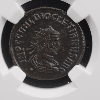 Diocletian Roman AE Antoninianus (AD 284-305) NGC