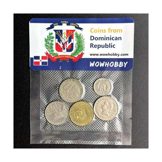 Dominican Republic 5 Random Coins